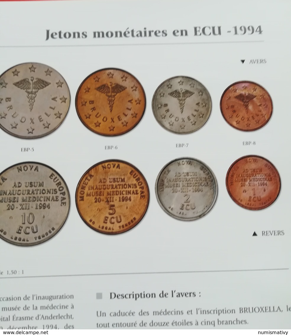 Encyclopédie des monnaies d'état Belge avec ECU : Classeur de la monnaie royale de Belgique (inventaire des monnaies)