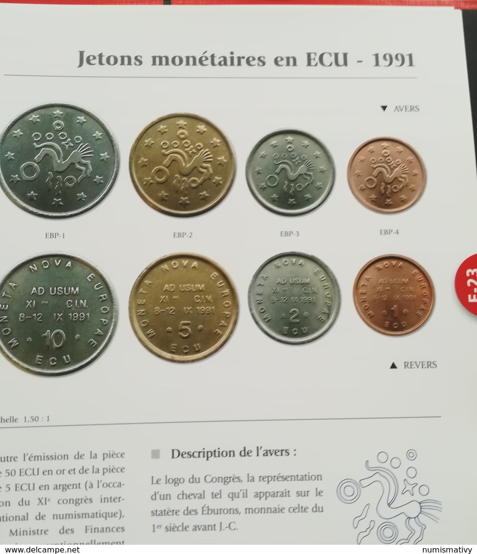 Encyclopédie des monnaies d'état Belge avec ECU : Classeur de la monnaie royale de Belgique (inventaire des monnaies)