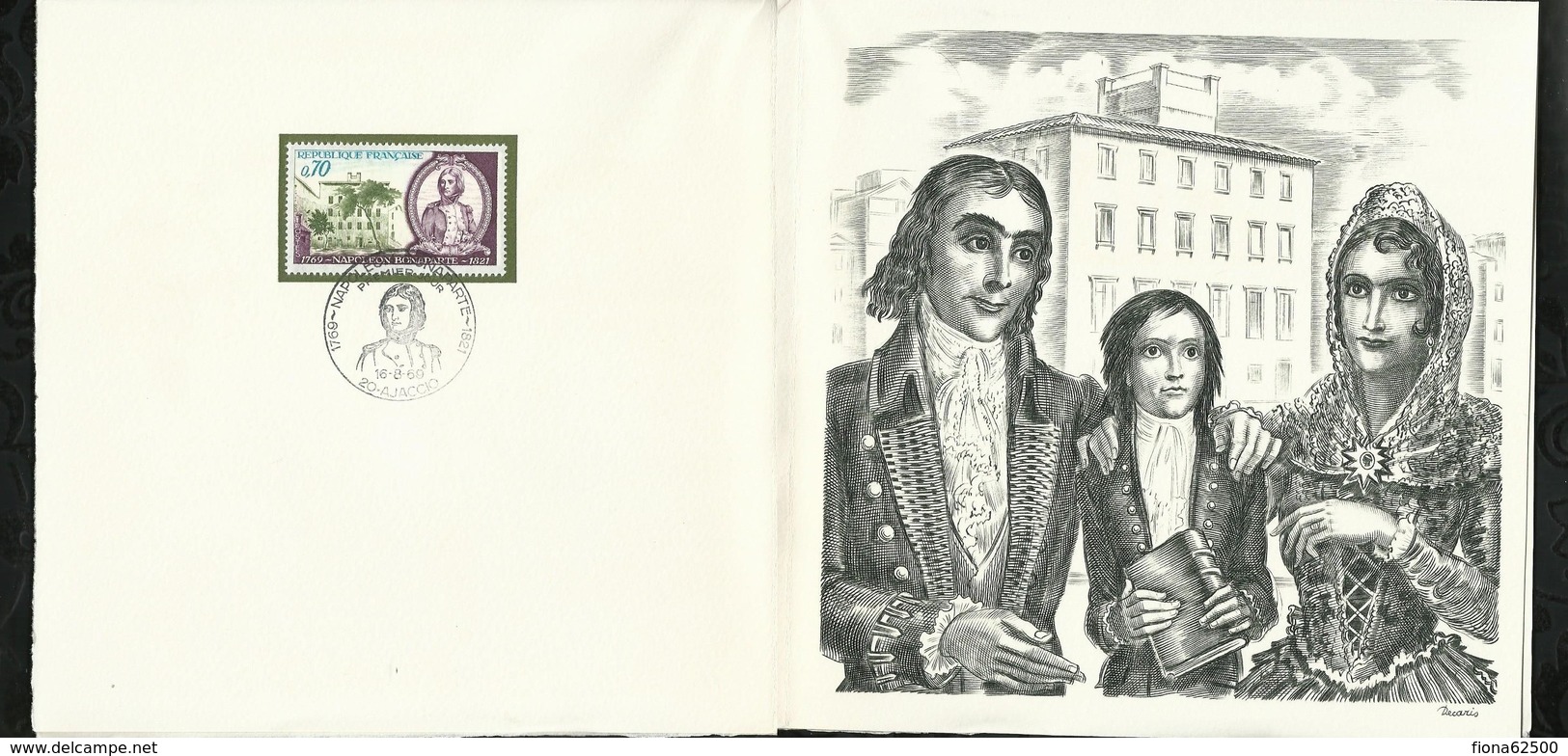 PREMIER JOUR . BICENTENAIRE DE LA NAISSANCE DE NAPOLEON Iér . 16 AOÛT 1969 . AJACCIO - 1960-1969