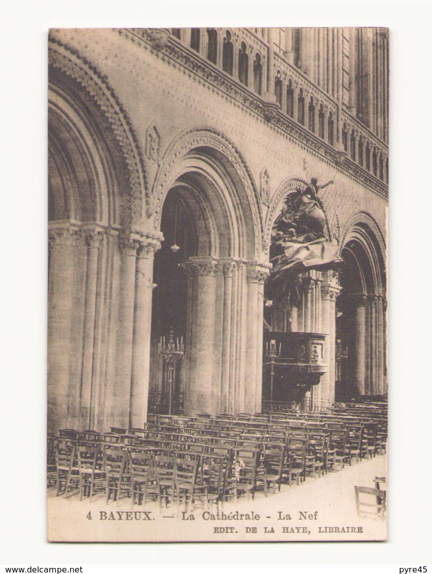 BAYEUX LA CATHEDRALE LA NEF - Eglises Et Cathédrales