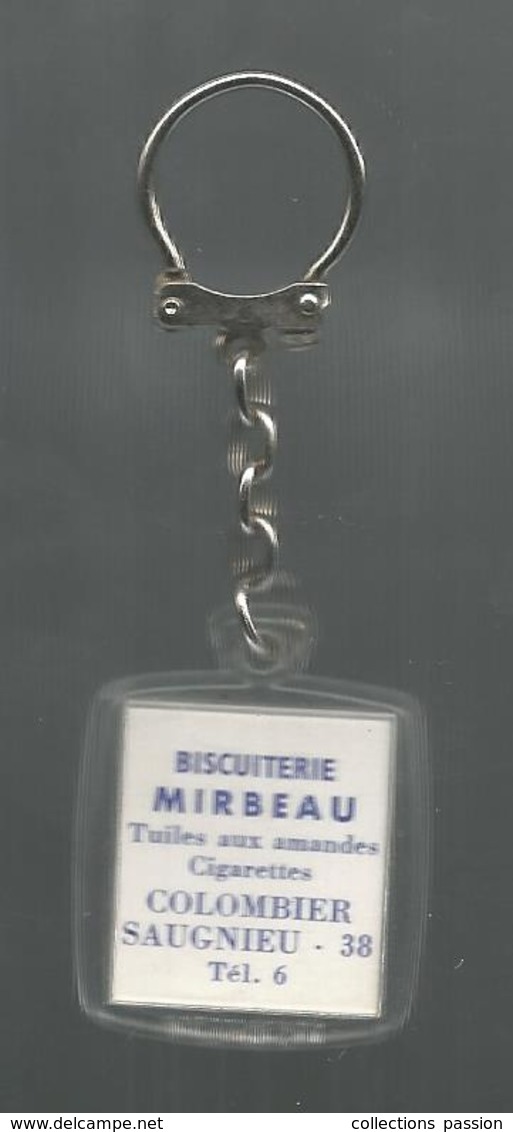 Porte Clefs , Clés , Visiomatic , Biscuiterie MIRBEAU , 38 ,Colombier Saugnieu ,Isére, 2 Scans , Frais 1.95 E - Porte-clefs