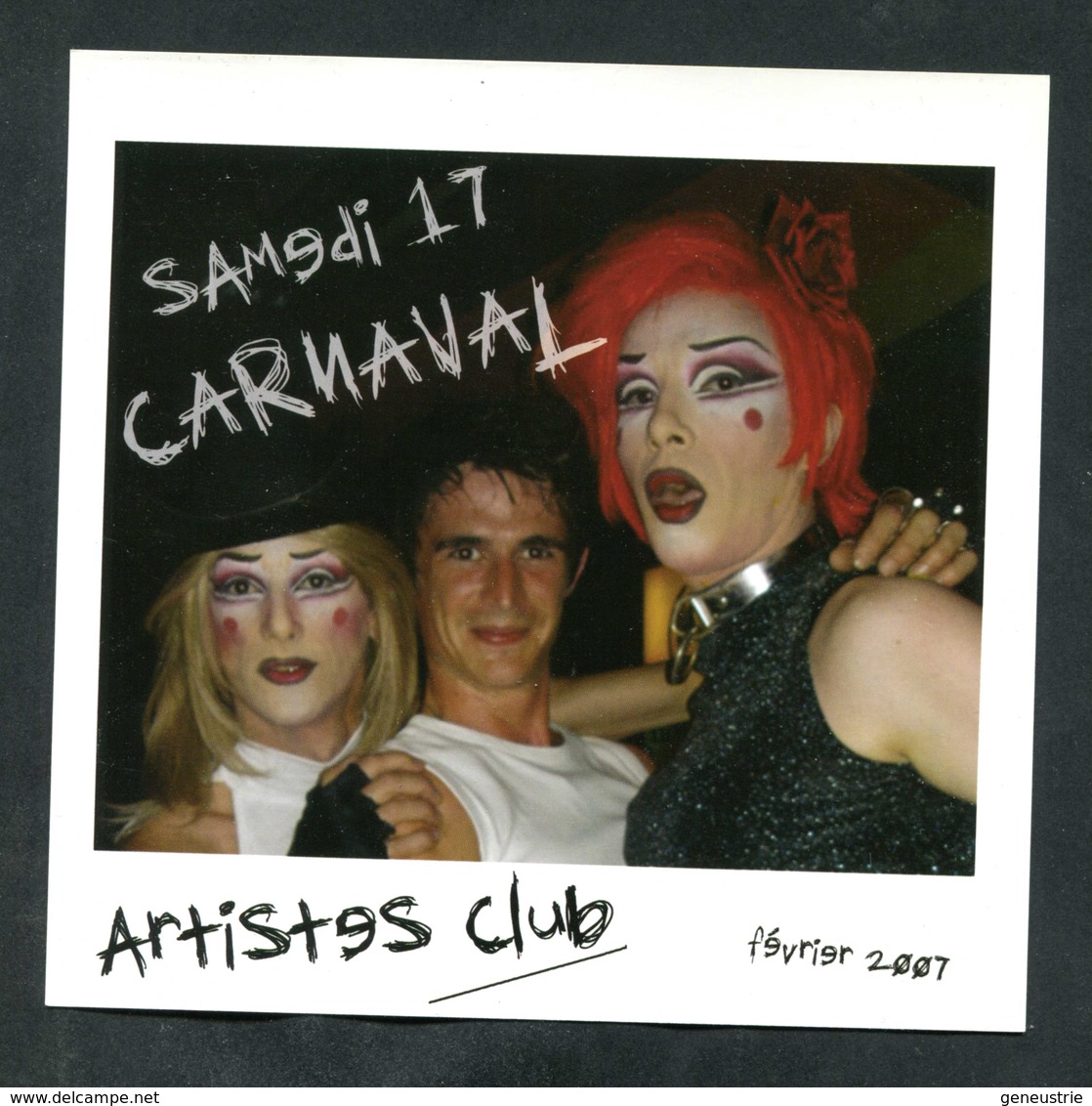 Carte Publicitaire " Artistes Club Bréville " Carnaval De Granville 2007 Manche Normandie - French Carnival - Programmes