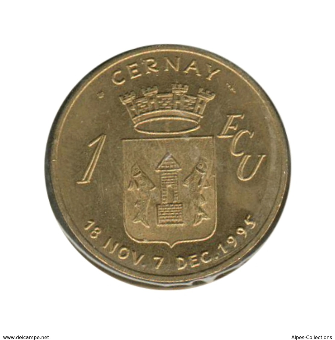 CERNAY - EC0010.1 - 1 ECU DES VILLES - Réf: T44 - 1995 - Euros Des Villes