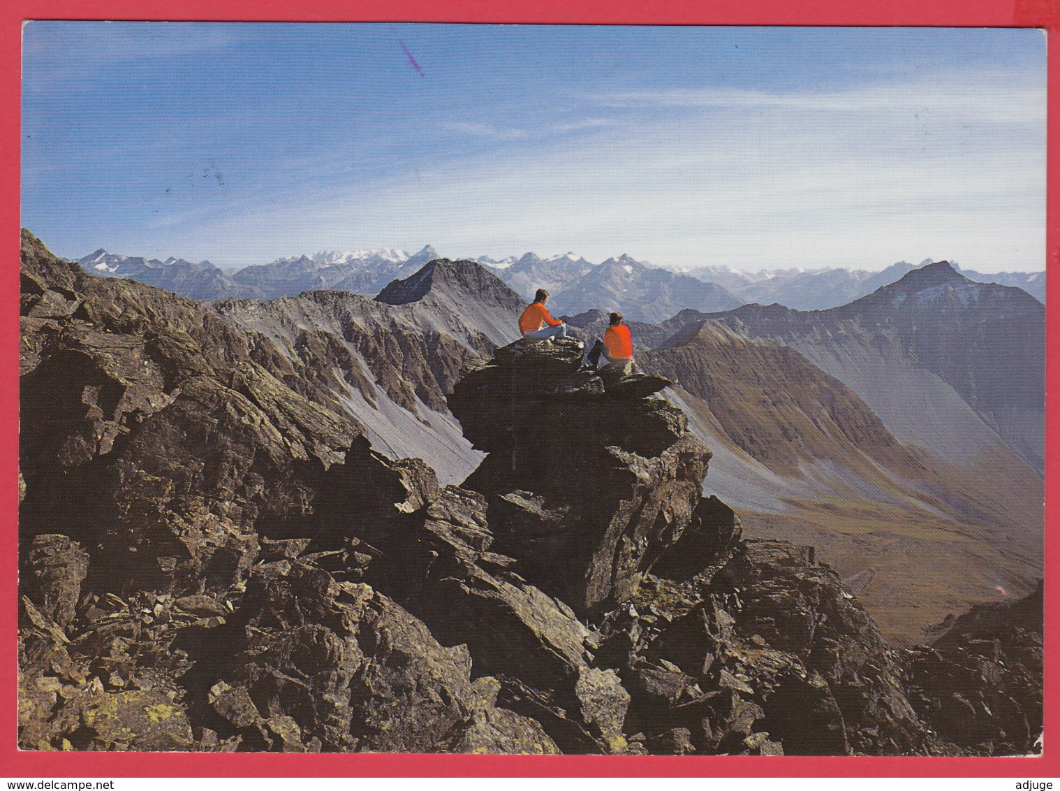 ROTHORNGIFFEL Ausbilick Auf LENZERHORN   - Ann.70  *SUP*  2 SCANS *** - Lantsch/Lenz