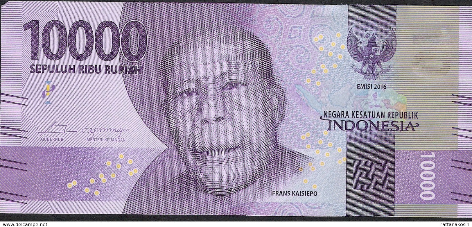 INDONESIA P157b 10.000 RUPIAH  # NAO  2016  , MICROPRINTED  2017 UNC. - Indonesia