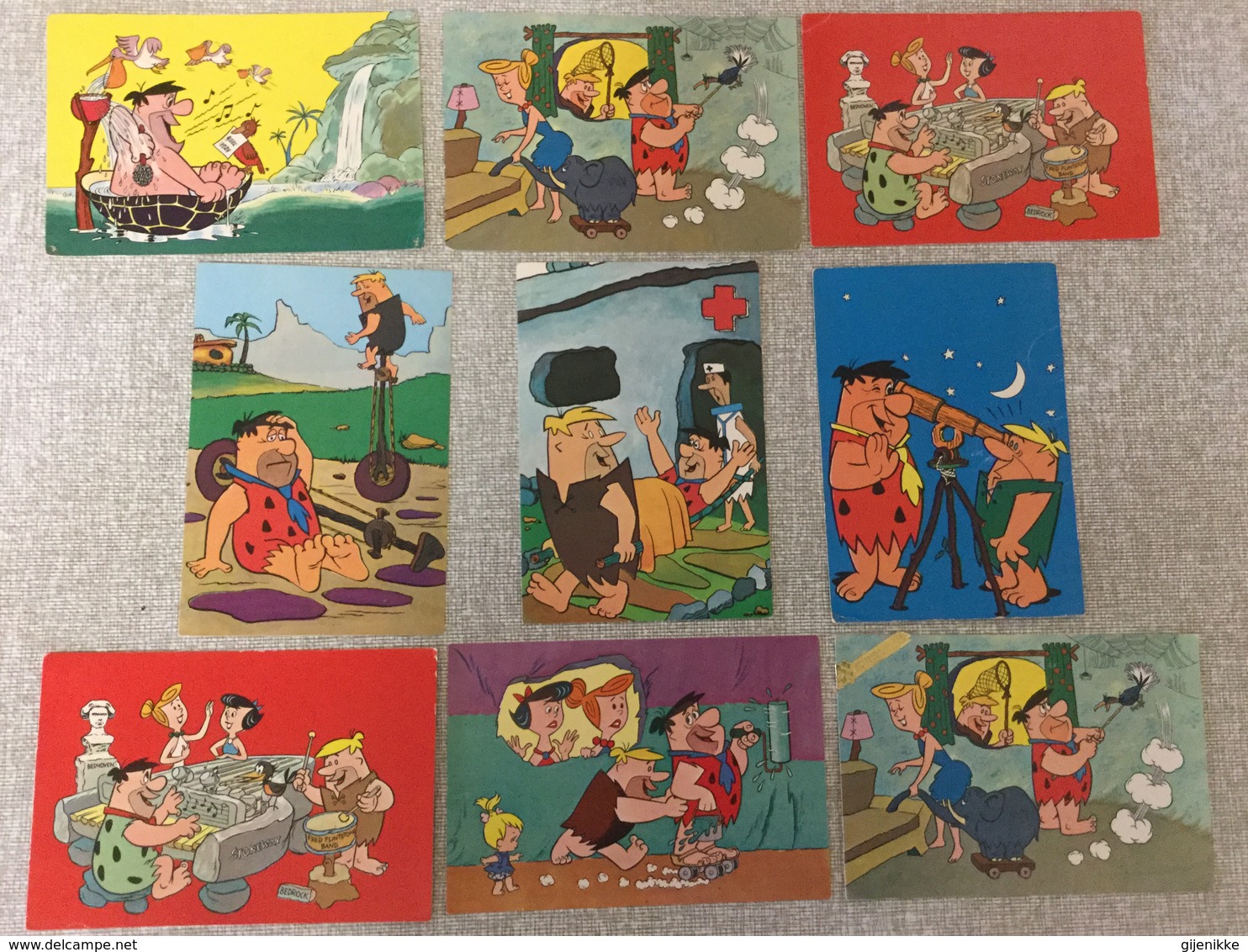 8 Oude Postkaarten  Flinstone Serie  1963/64 - Bandes Dessinées