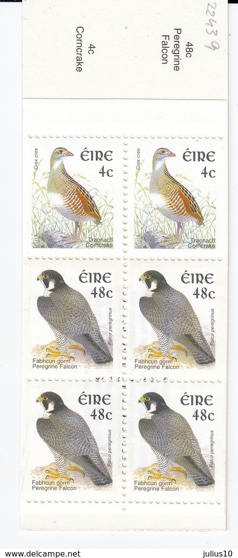 BIRDS Ireland 2003 Corncrake And Falcon Booklet MNH(**) #B76 - Sonstige & Ohne Zuordnung