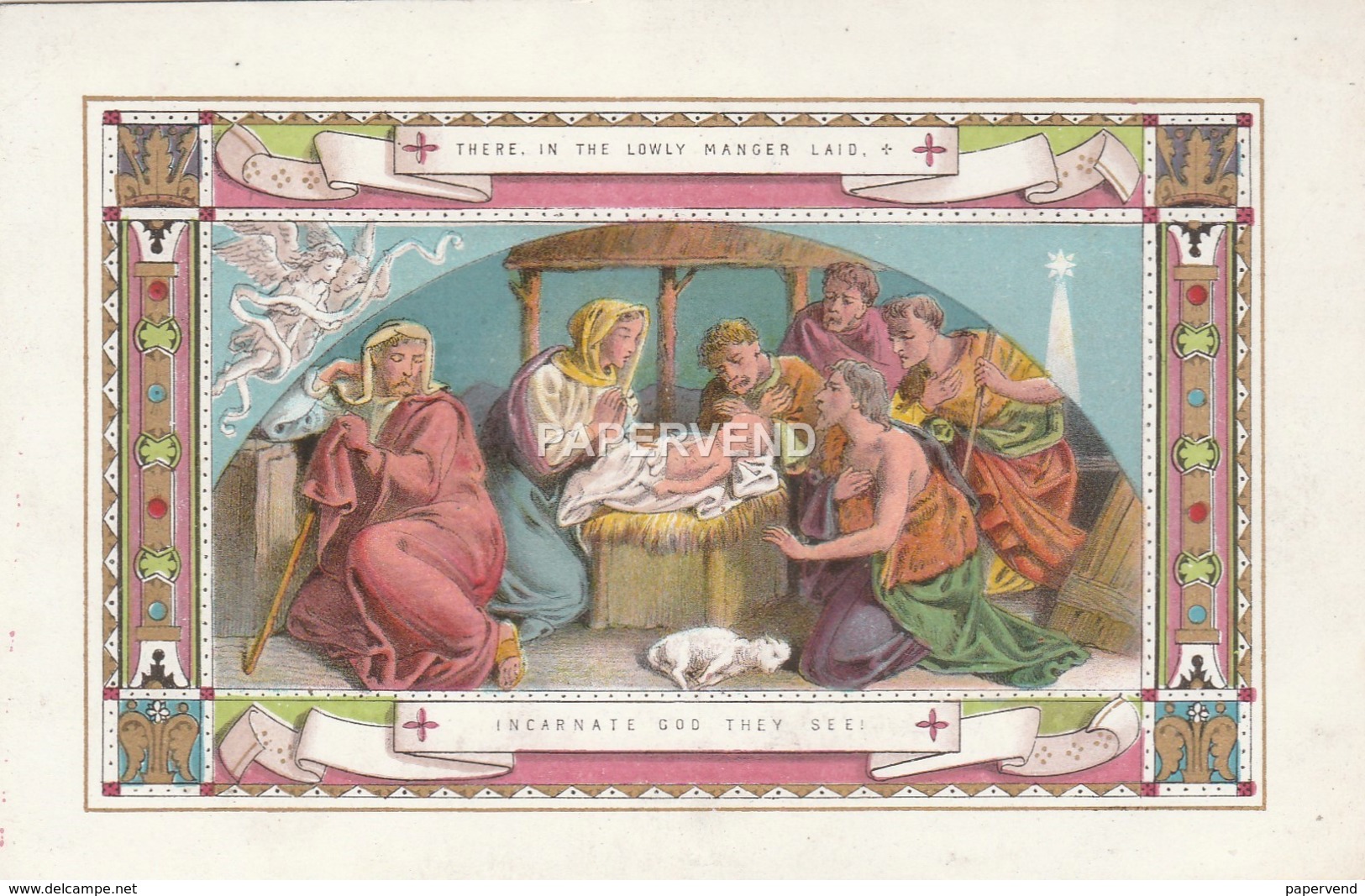 Christmas Card Nativity Scene  Egc238 - Tiere