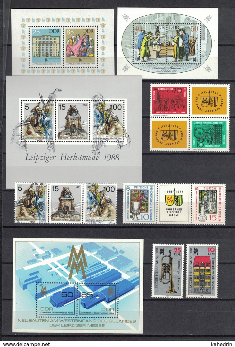 DDR 1964 - 1990, 29 Sets Of Leipziger Messe **, MNH (2 Scans) - Sammlungen