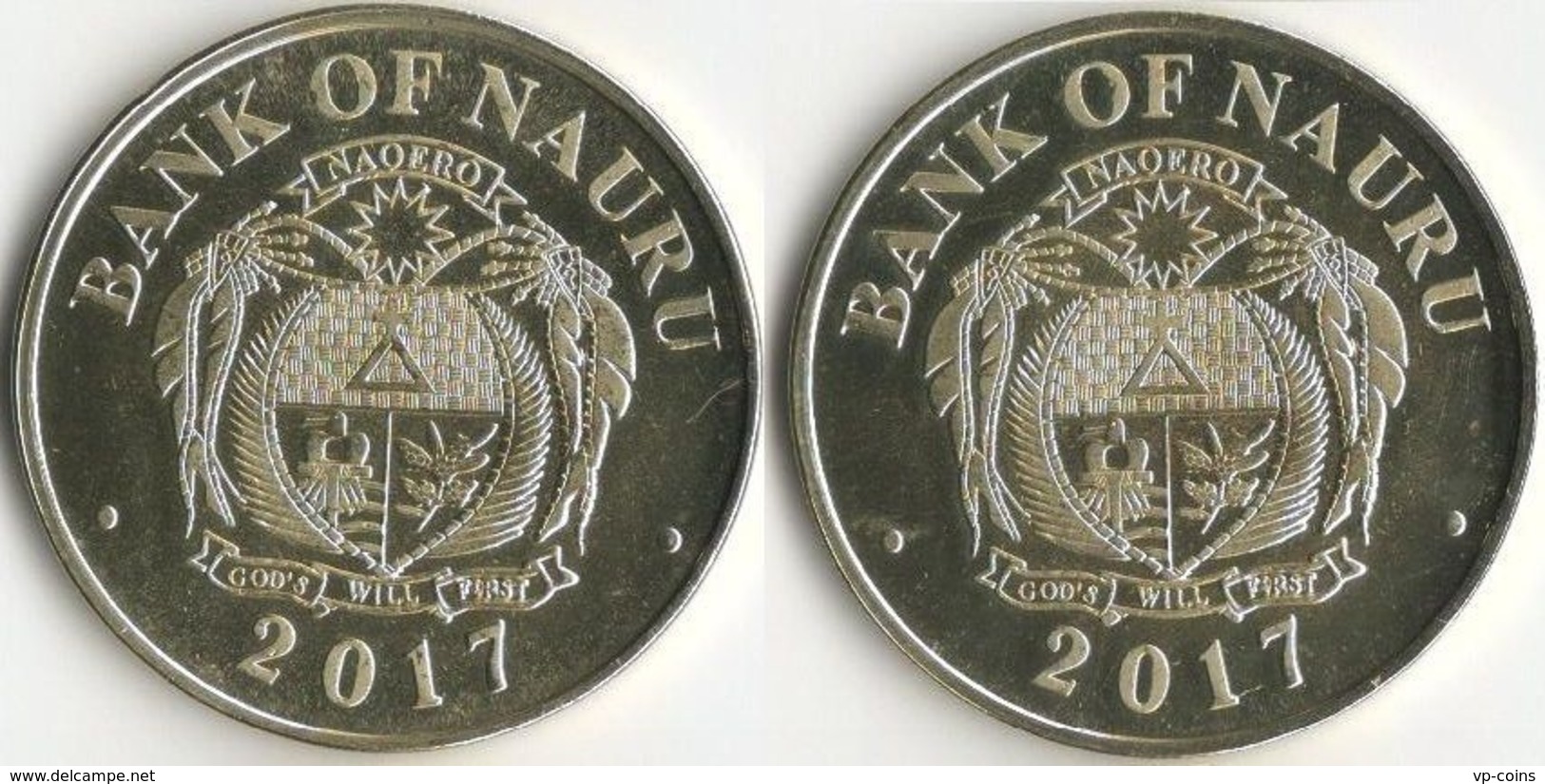 Nauru. A Set Of Coins. 5 Dollars. 2017. UNS. Ships. The Ship "Admiral Hipper" And The Battleship "Missouri" - Nauru