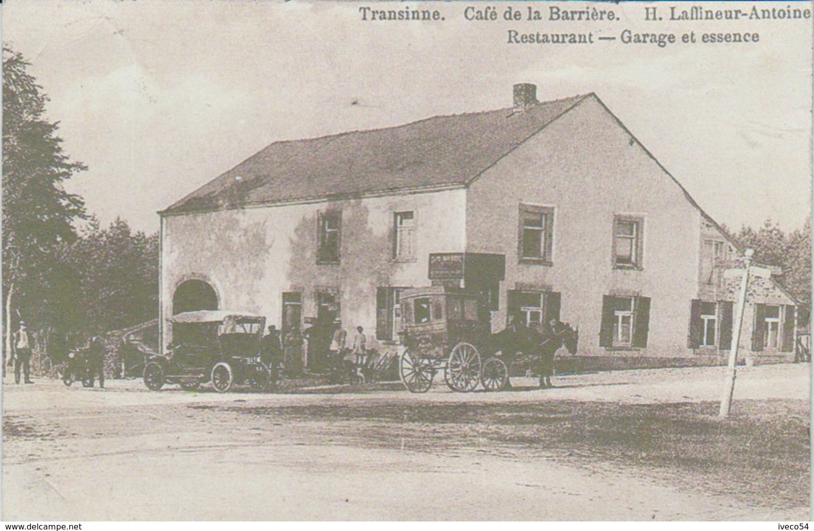 Transinne - Café De La Barrière - Restaurant - Garage - Essence  - H. Laffineur  Antoine - Libin