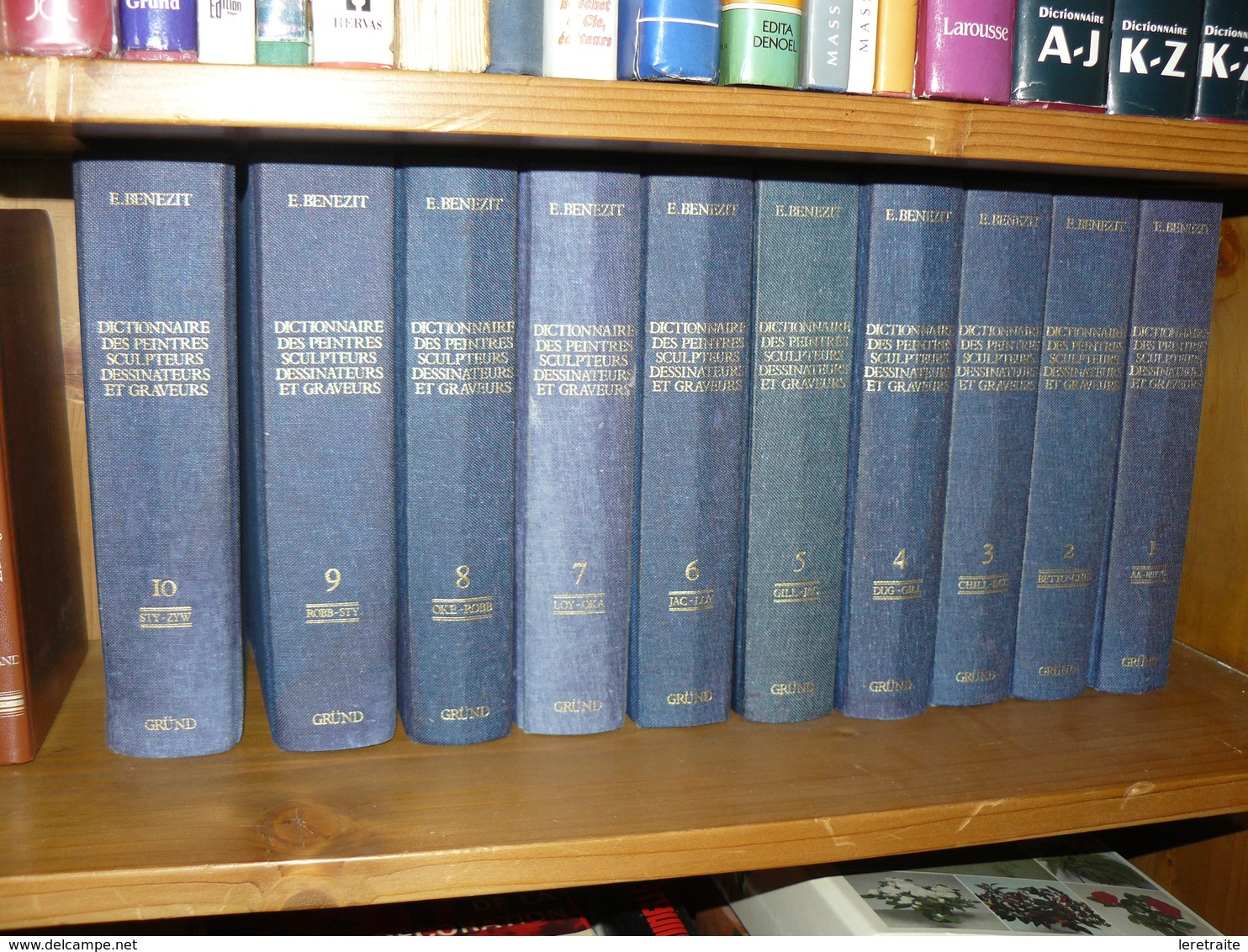 Dictionnaire Des Peintres, Sculpteurs,dessinateurs, Graveurs. E. Benezit. 10 Volumes, Complet. - Dictionnaires