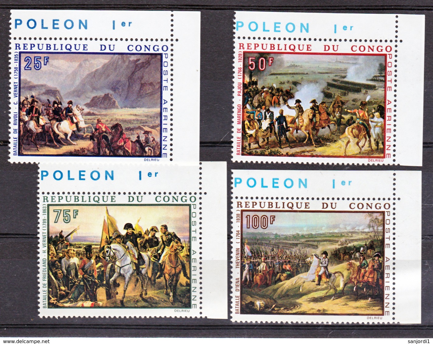 Congo PA  80 83 Napoleon Ier Neuf ** TB Mnh Sin Charnela Cote 11 - Neufs