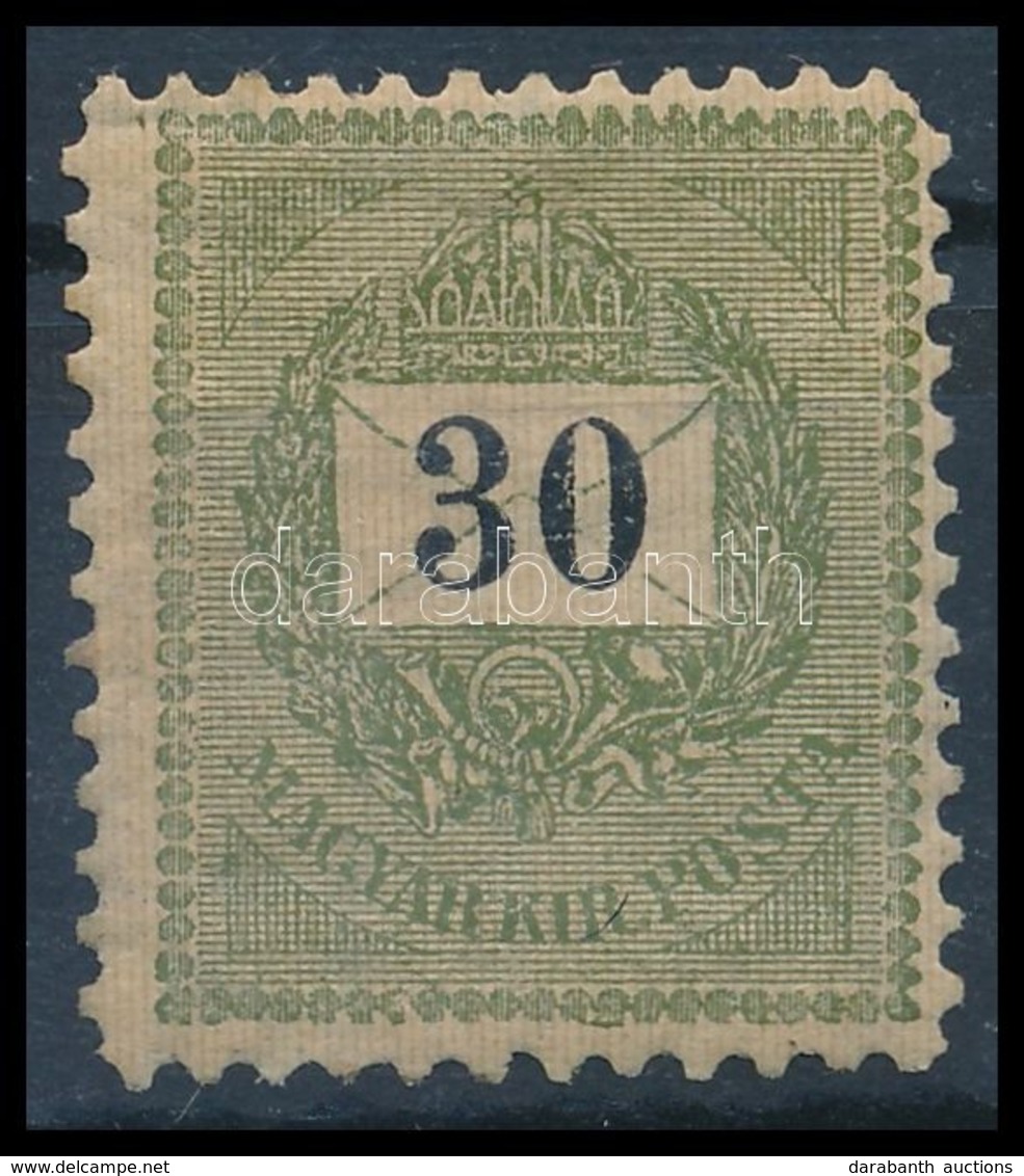 1899 30kr 11 1/2 Fogazással, Használatlan Bélyeg Szépen Javított De Kicsit Barnult Gumival (* 160.000) Rendkívül Ritka D - Altri & Non Classificati