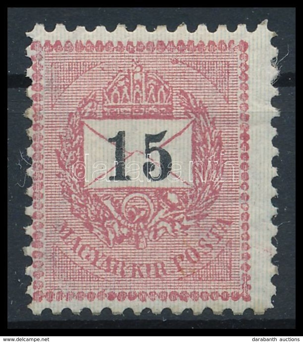 ** 1898 15kr 11 1/2 Fogazással (110.000)  Rendkívül Ritka Bélyeg! (tűhegynyi Gumihiba / Tiny Gum Disturbance) - Sonstige & Ohne Zuordnung