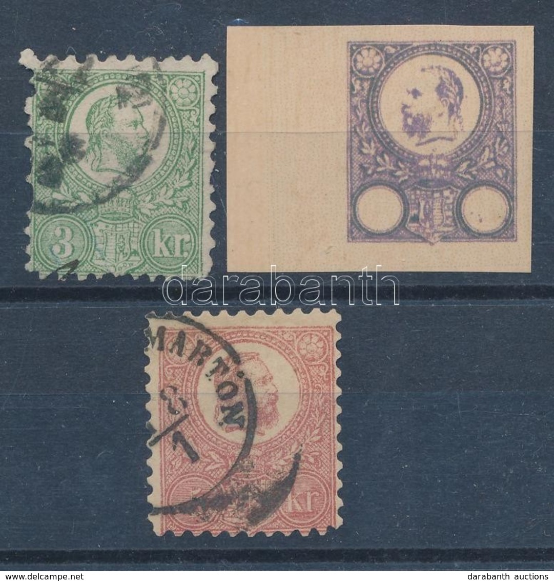 (*) O 1871 3 Db Hamisítvány összehasonlító Célra / 3 Forgeries For Comparison - Other & Unclassified