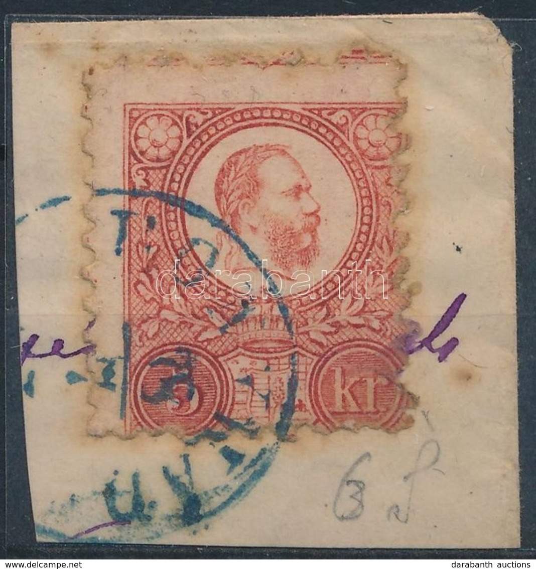 1871 5kr Kék 'BONYHÁD' (Gudlin 350 P) - Other & Unclassified