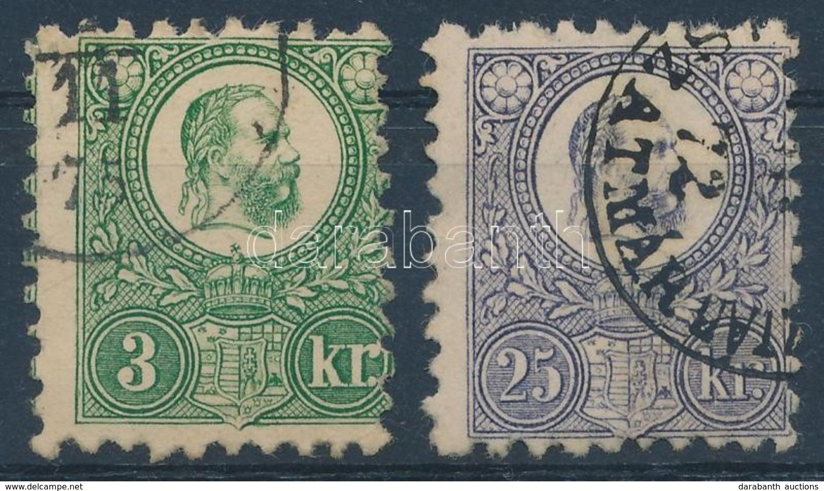 O 1871 Réznyomat 3kr + 25kr (13.500) - Other & Unclassified