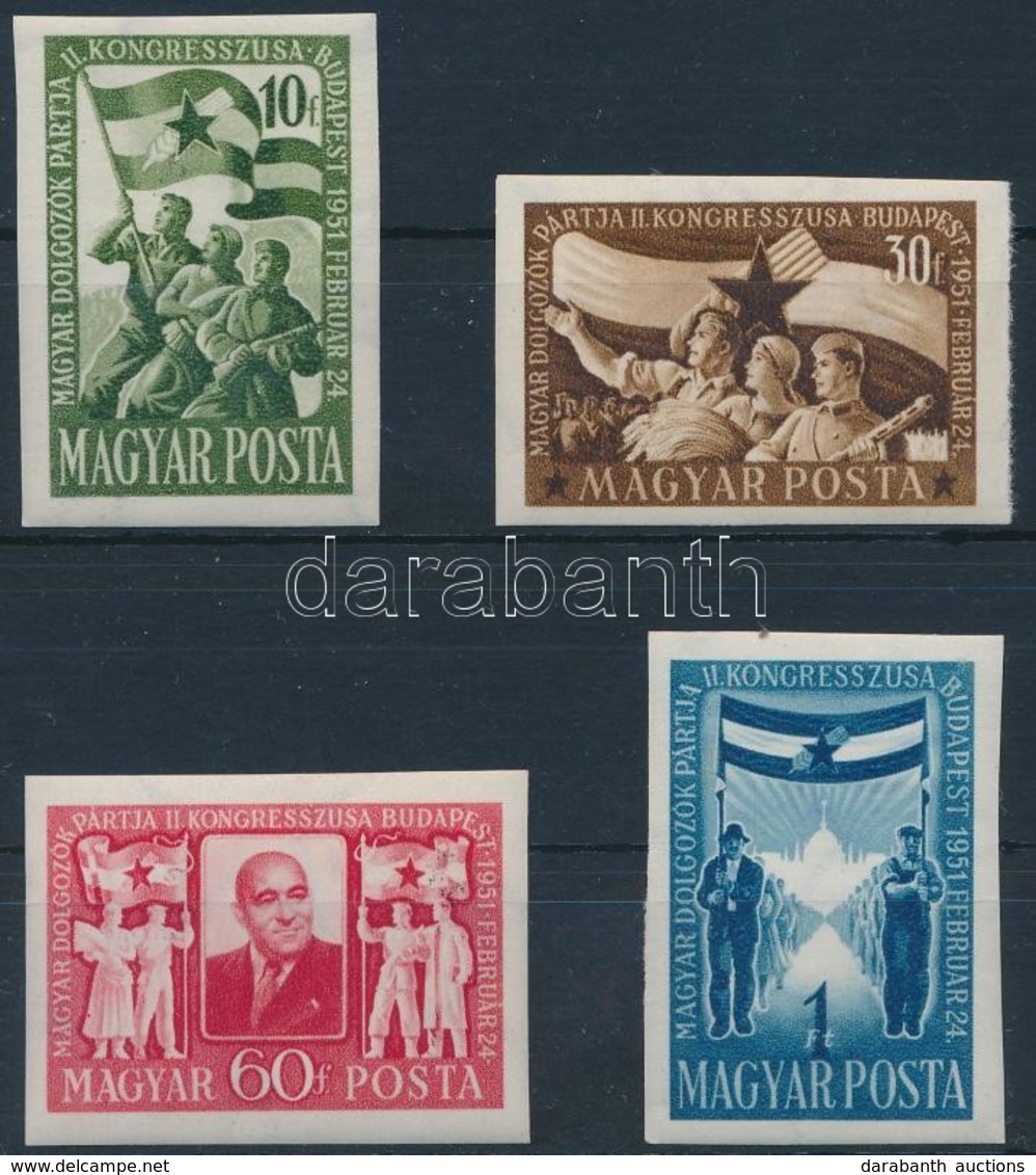 ** 1951 MDP Kongresszus Vágott Sor (12.000) - Altri & Non Classificati