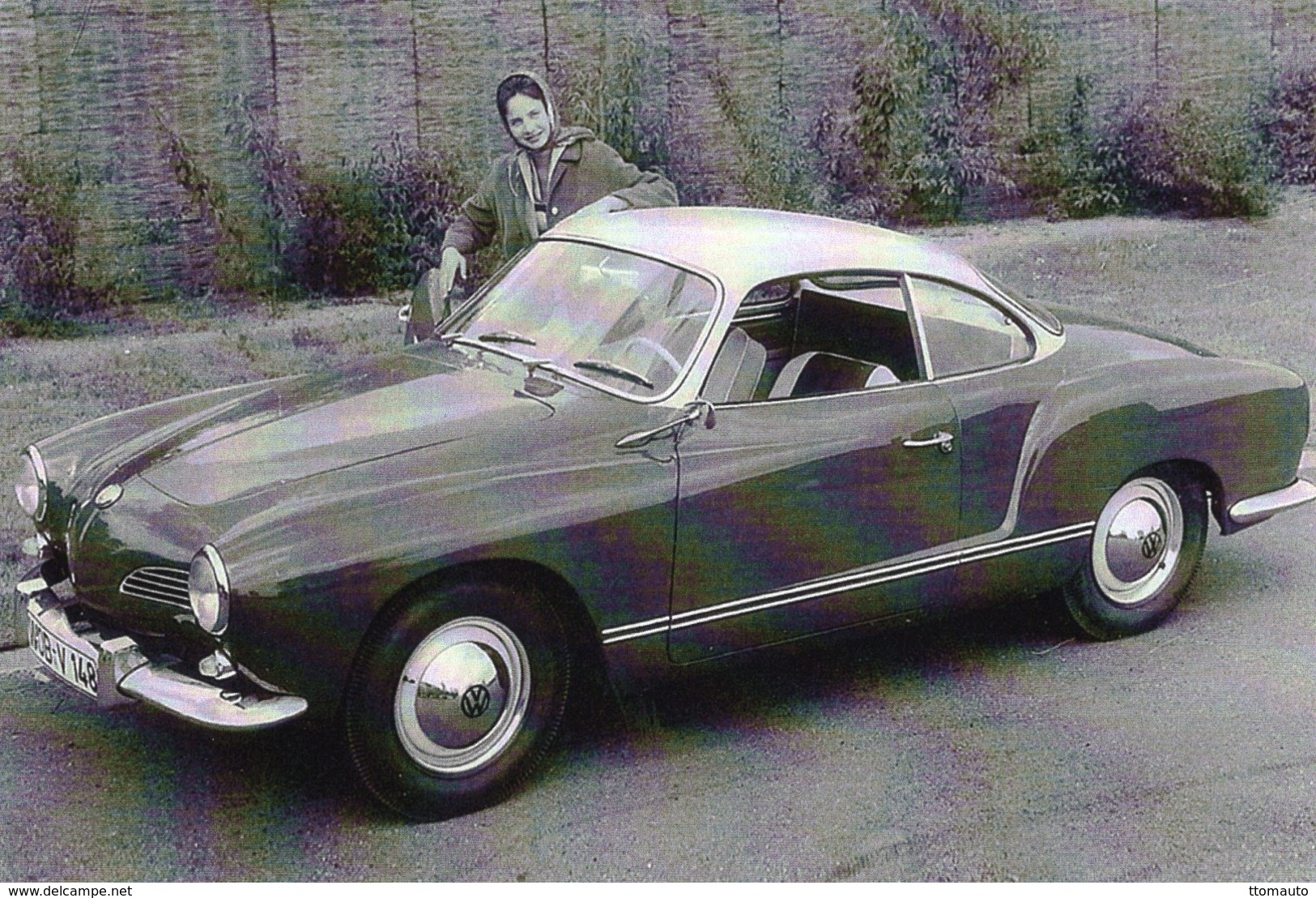 Volkswagen Karmann-Ghia Typ 14  -  1959  -   CPM - Voitures De Tourisme