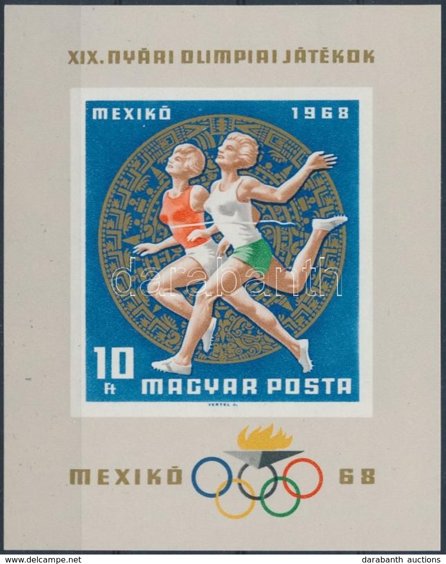 ** 1968 Olimpia (III.) Vágott Blokk (4.500) - Other & Unclassified