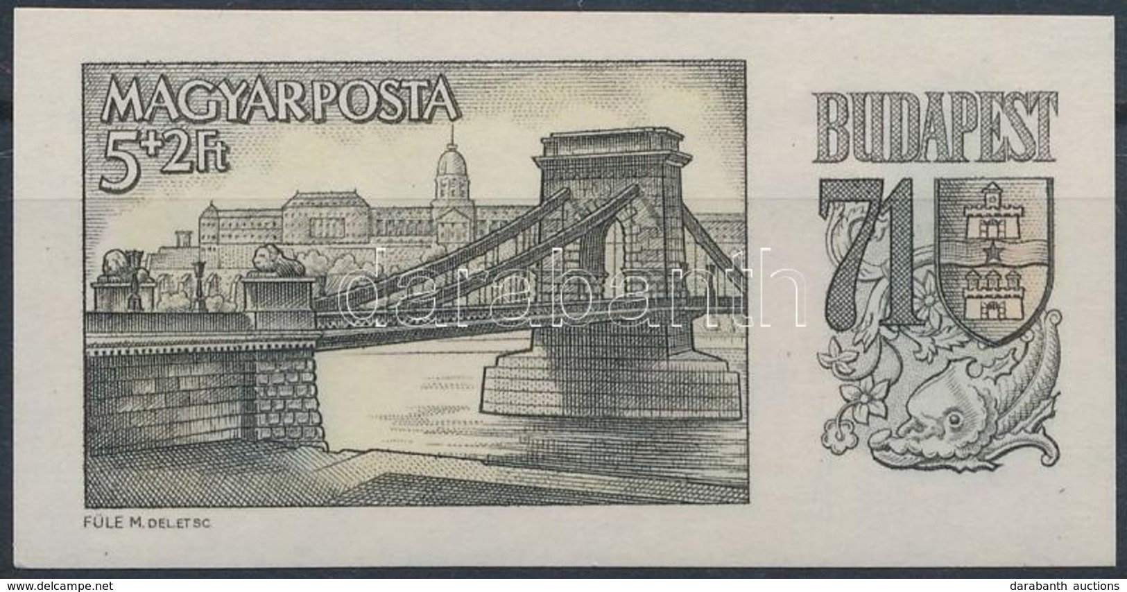 ** 1969 Budapest Vágott Bélyeg (2.000) - Altri & Non Classificati