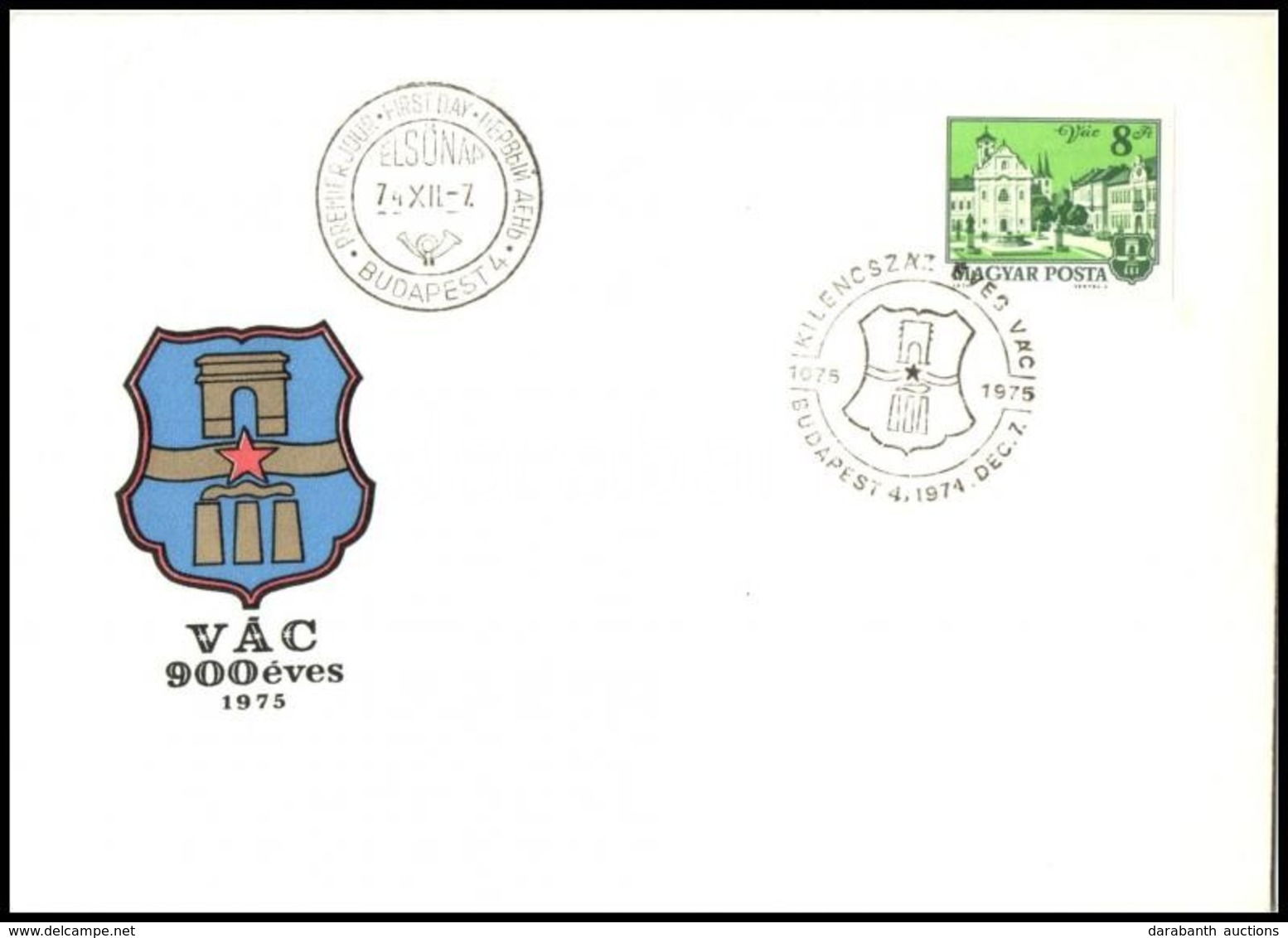 1974 Tájak-városok Vágott Bélyeg FDC-n (4.500) - Altri & Non Classificati