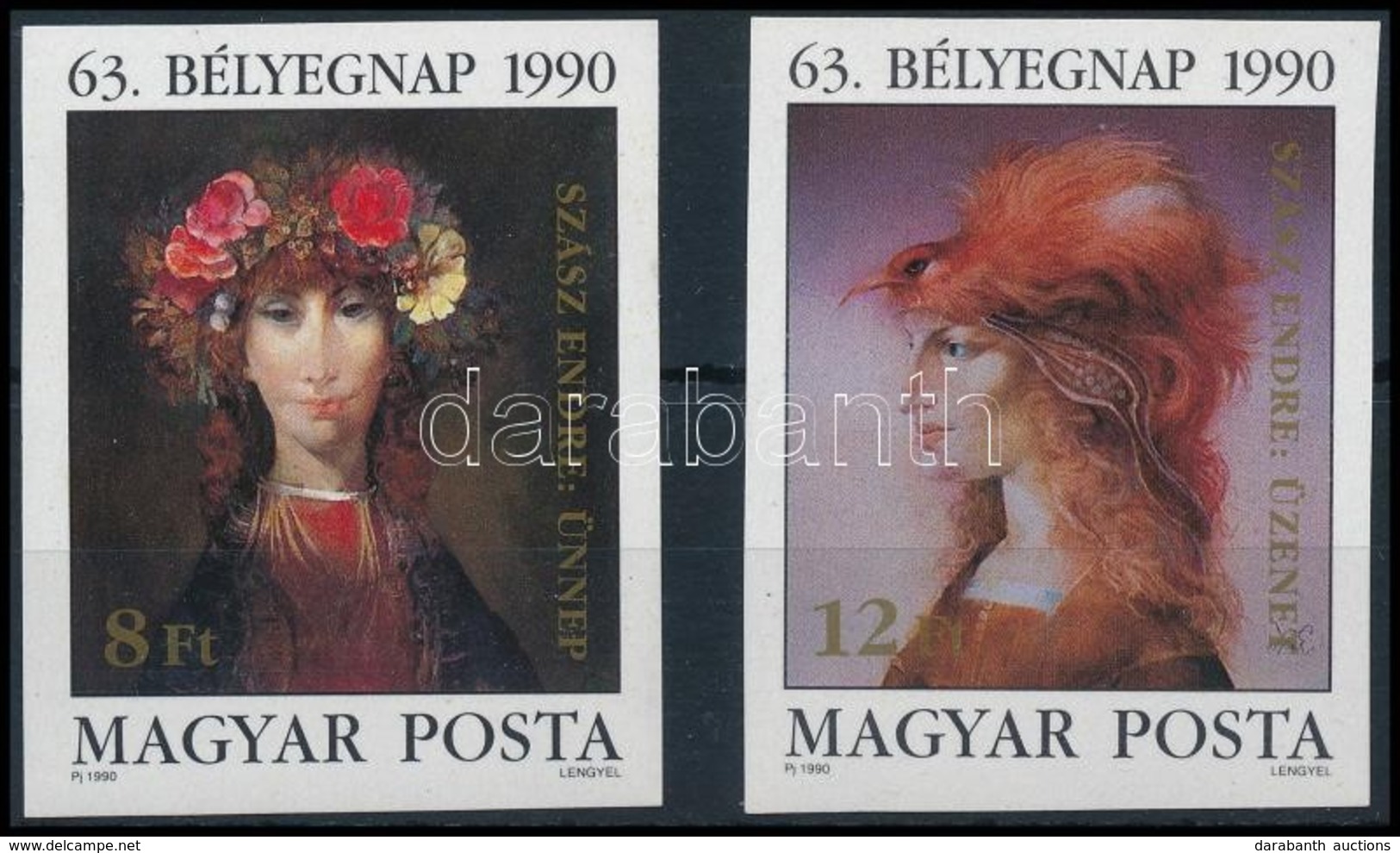 ** 1990 Bélyegnap Vágott Sor (4.500) - Altri & Non Classificati