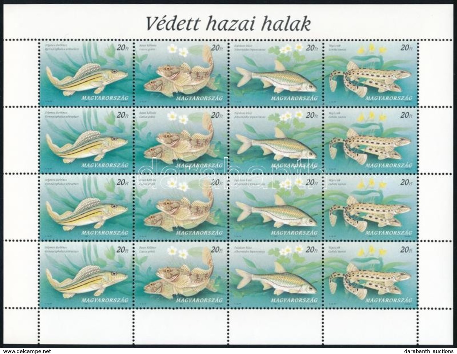 ** 1997 Védett Hazai Halak 5 Db Teljes ív (11.000) - Altri & Non Classificati