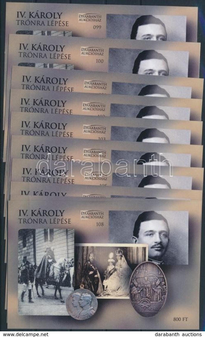 ** 2016 10 Db IV. Károly Trónra Lépése Emlékív (15.000) - Other & Unclassified