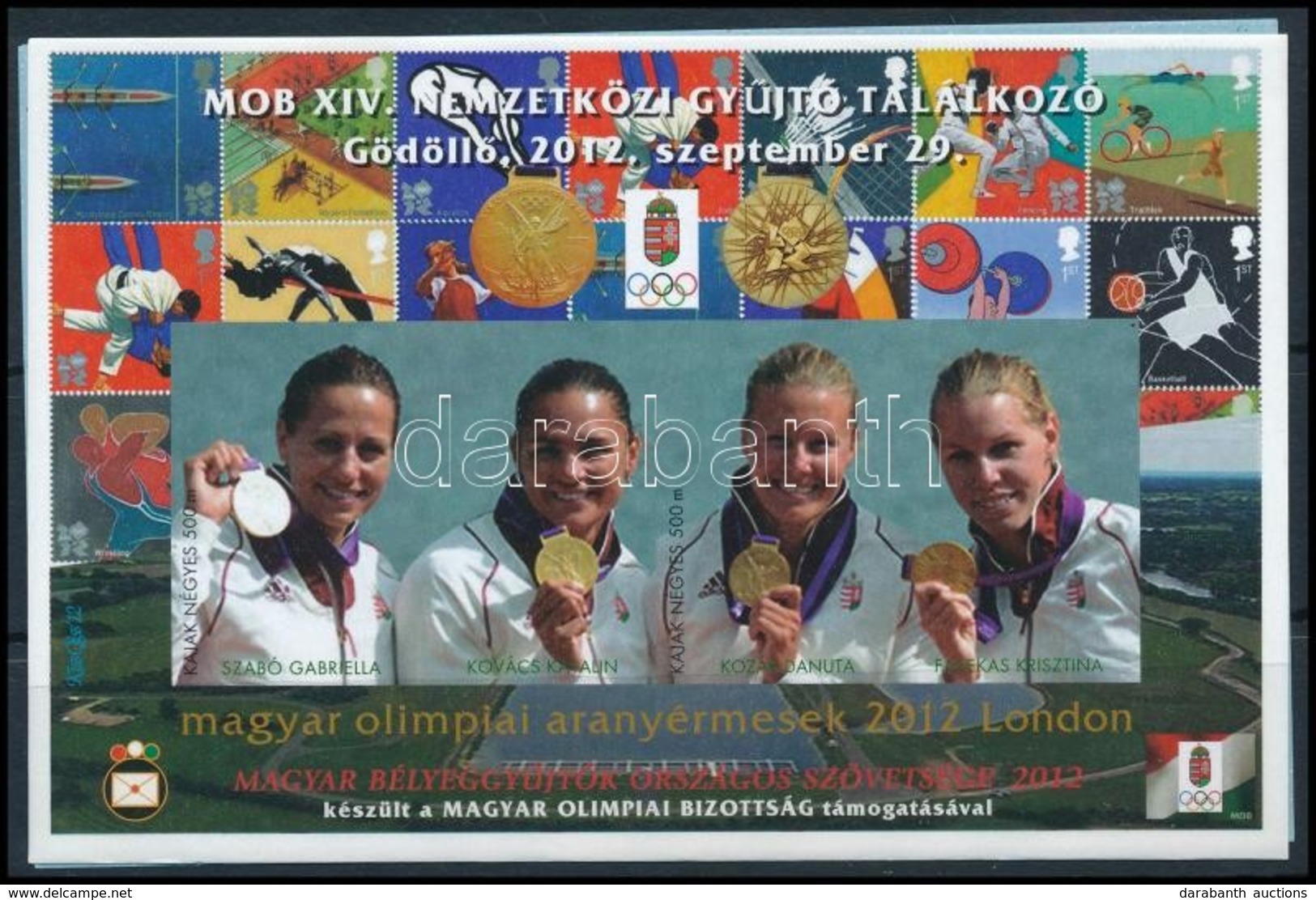 ** 2012 MOB XIV. Nemzetközi Gyűjtő Találkozó Gödöllő - Magyar Olimpiai Aranyérmesek Emlékív, Szabó és Fazekas Képeik Ala - Sonstige & Ohne Zuordnung