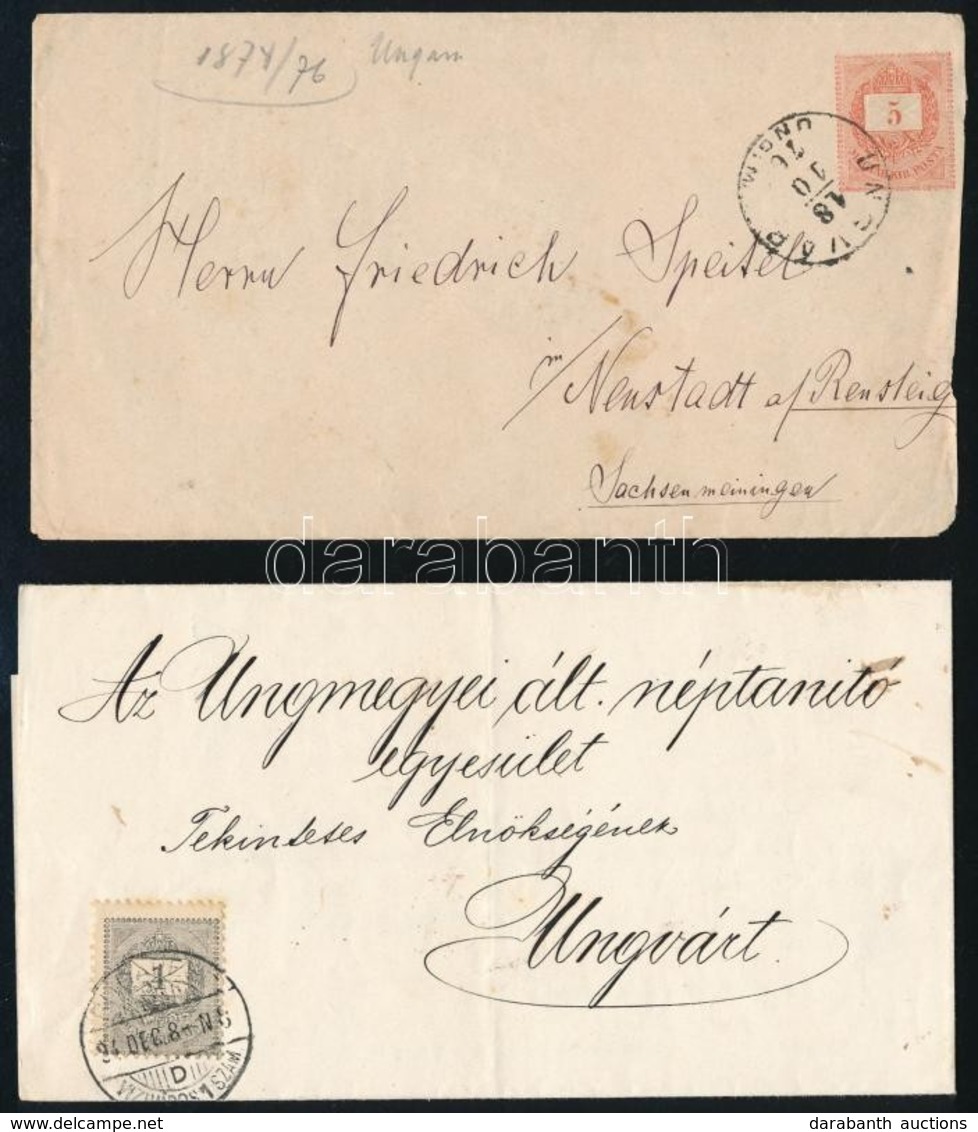 1876-1894 2 Db Levél - Other & Unclassified