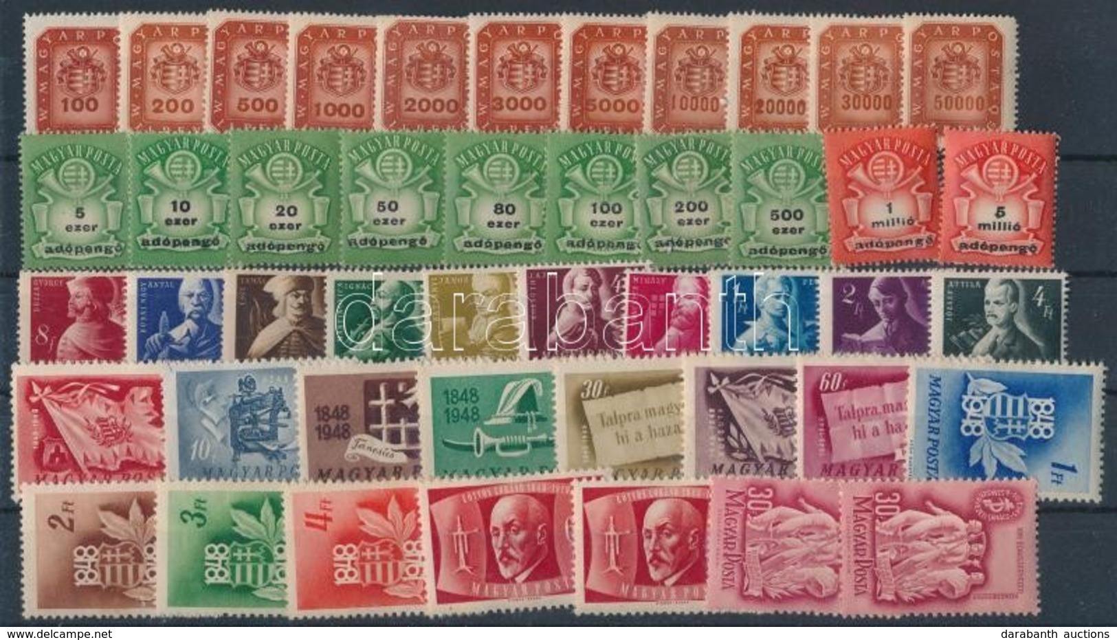 ** * 1945-1948 Sorozatok 2 Db Stecklapon (11.350) - Other & Unclassified