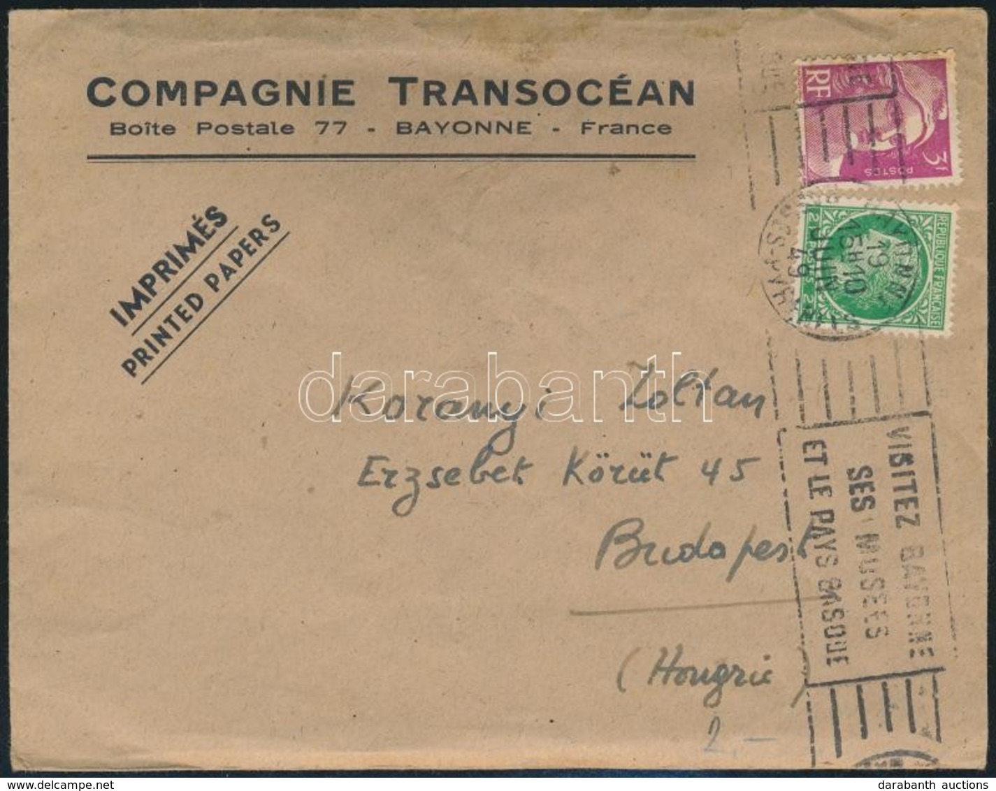 Franciaország 1949 - Sonstige & Ohne Zuordnung