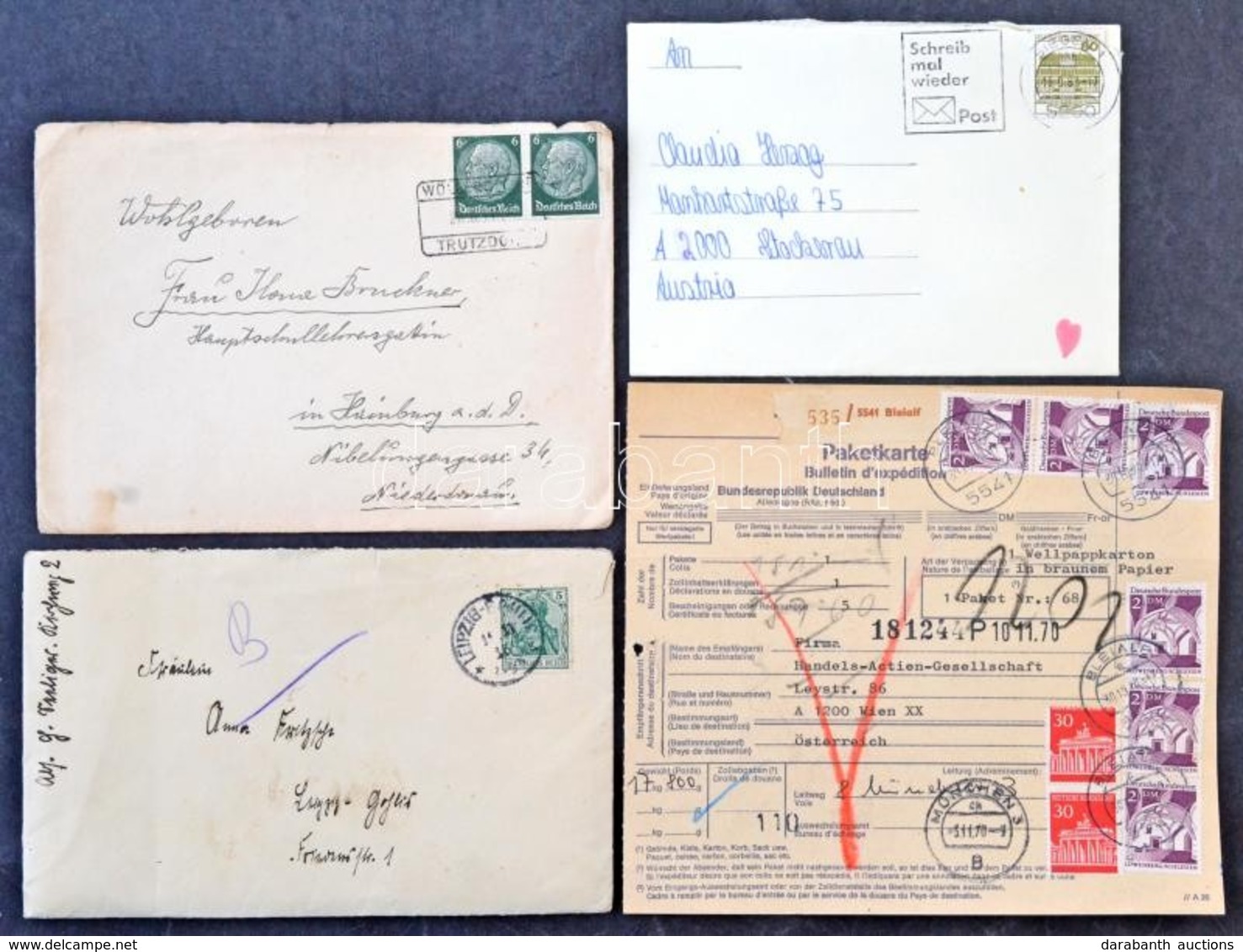 Németország / Germany 80 Db Régi és új Küldemény / 80 Old And Modern Covers, Postcards - Other & Unclassified