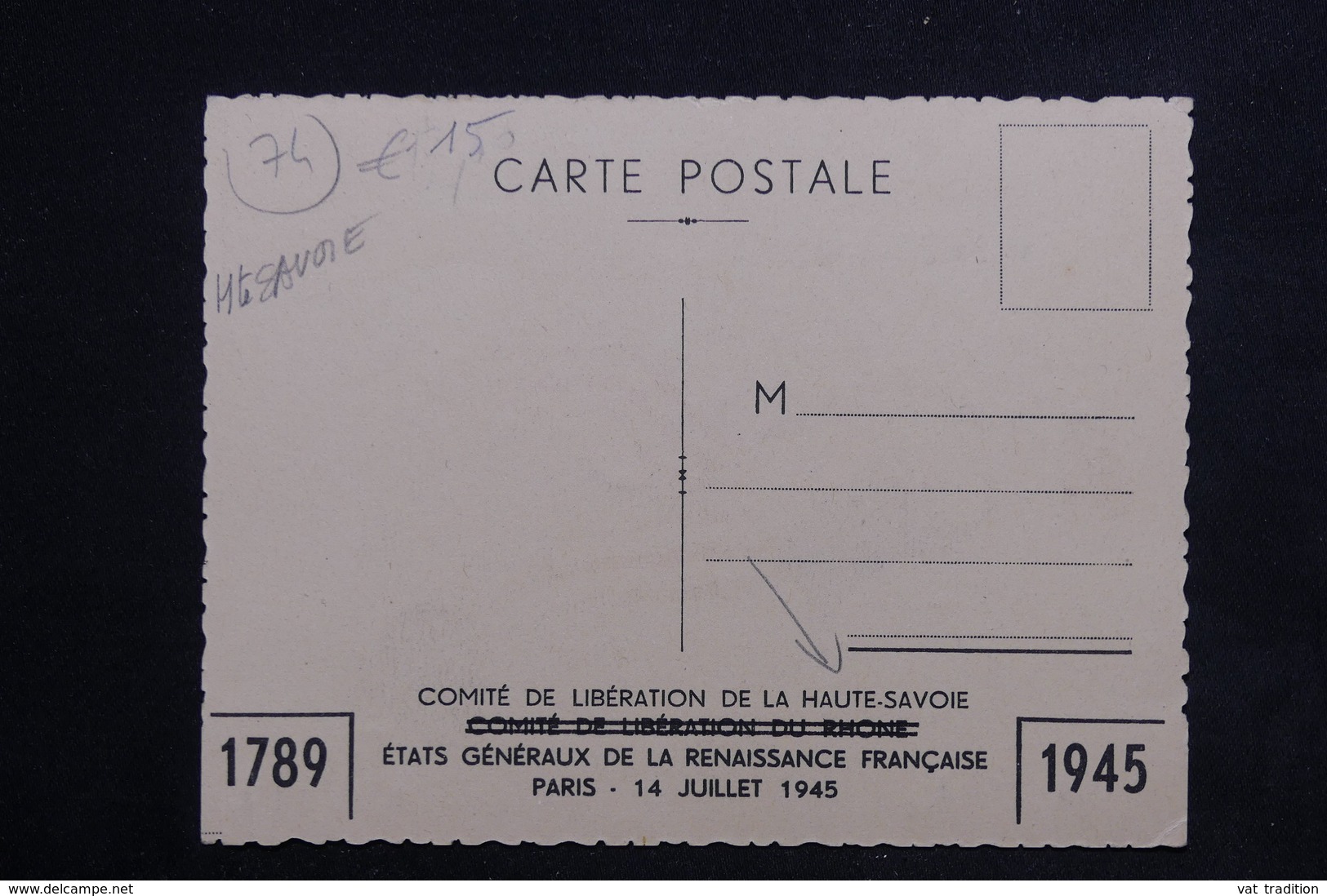 MILITARIA - Carte Postale - Edition Du Comité De Libération De La Haute Savoie En 1945 - " Ancêtre Des FFI "  - L 22884 - Weltkrieg 1939-45