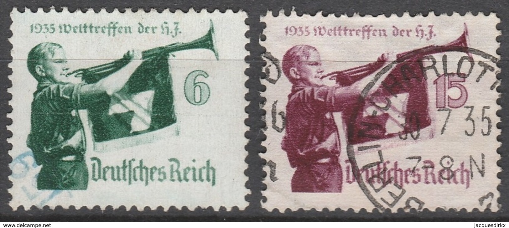 Deutsches Reich    .     Michel       .    584/585       .       O        .      Gebraucht - Oblitérés