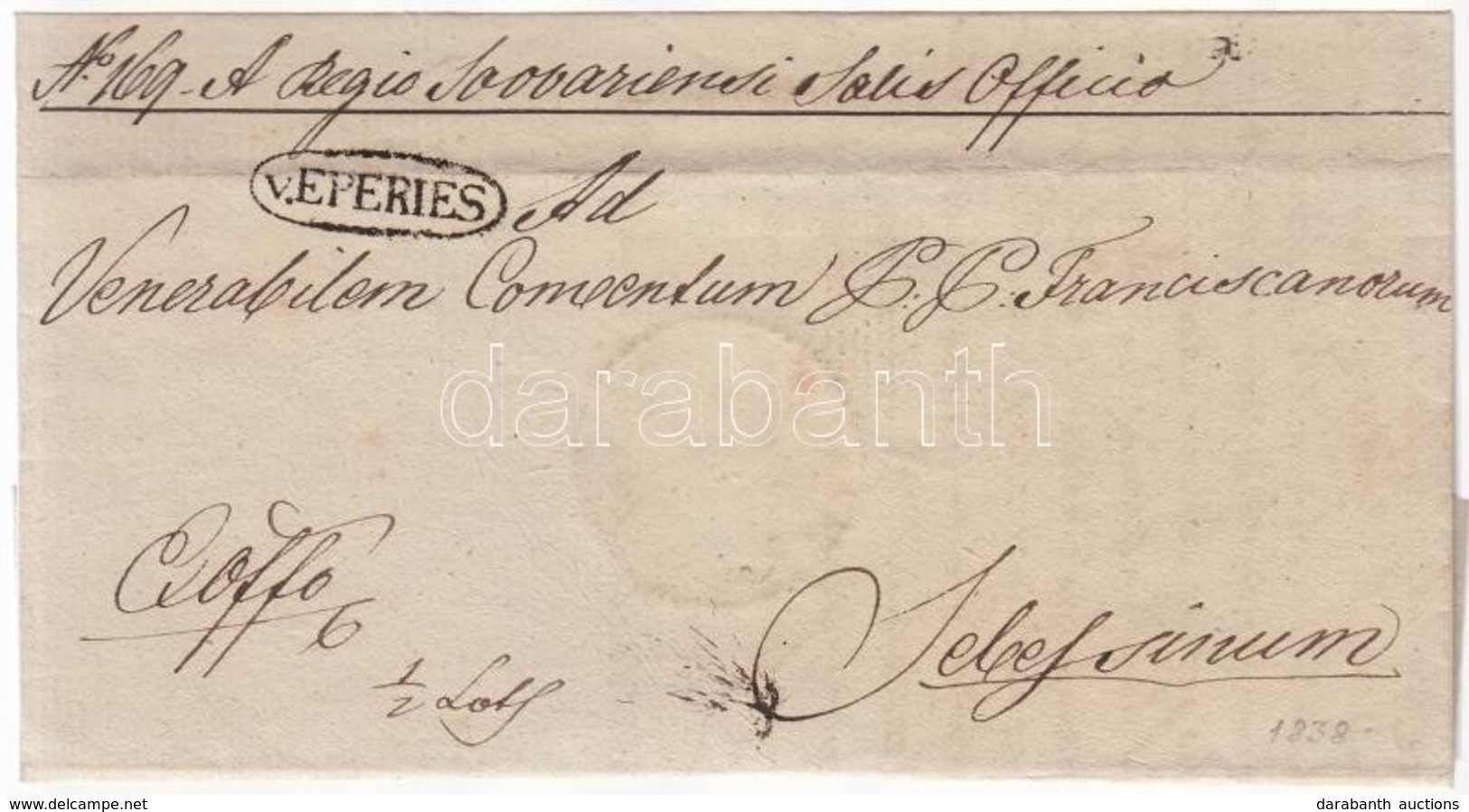 1838 Ex Offo 'v.EPERIES' - Sebesinum - Other & Unclassified
