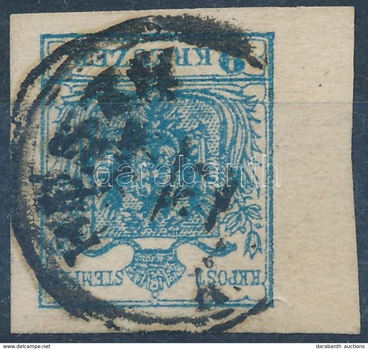 O 1850 9kr MPIII Vastag Papír 6-6,5 Mm ívszéllel / Thick Paper With Margin ,,PESTH' - Altri & Non Classificati