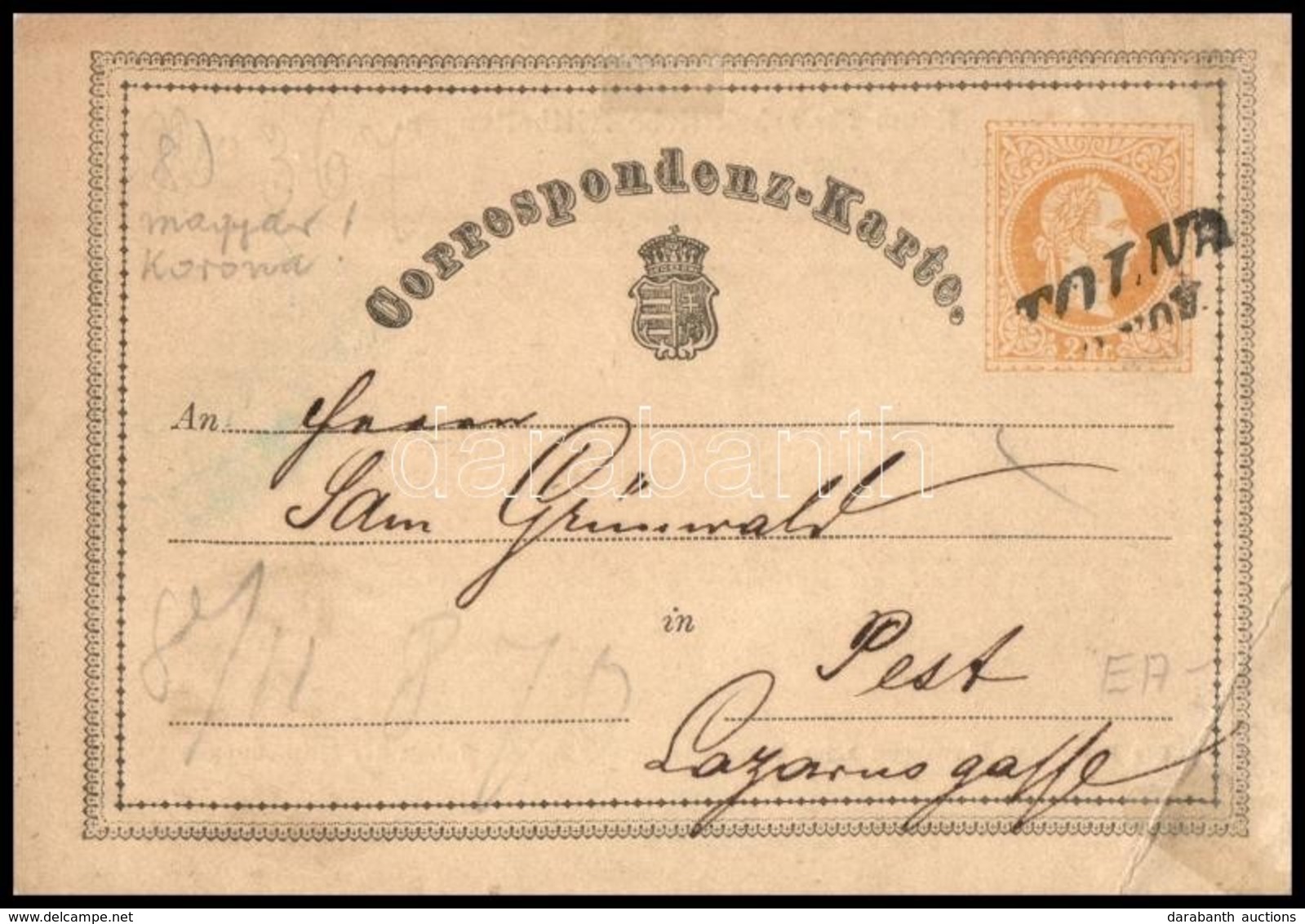 1869-1870 2 Db 2kr Díjjegyes Levelezőlap (4.500) - Sonstige & Ohne Zuordnung
