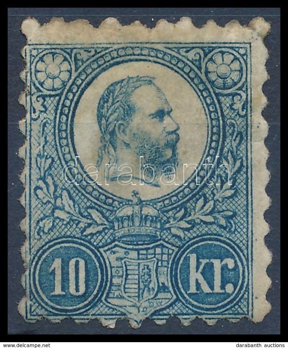 1871 Réznyomat 10kr (* 100.000) (elvékonyodás, Foltos, Javított Gumi / Thin Paper, Repaired Gum) - Sonstige & Ohne Zuordnung