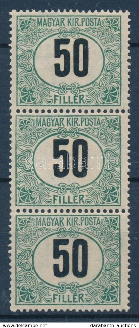 ** 1905 Zöldportó 50f ,,B' Hármascsík - Autres & Non Classés