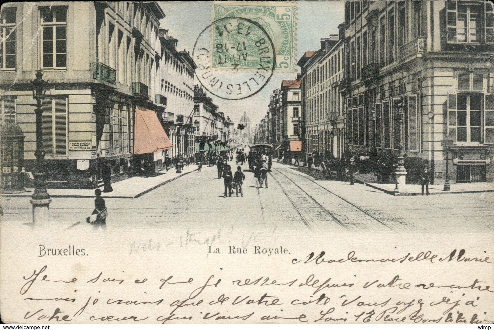 Bruxelles : La  Rue Royale Vers Ste Marie - Prachtstraßen, Boulevards