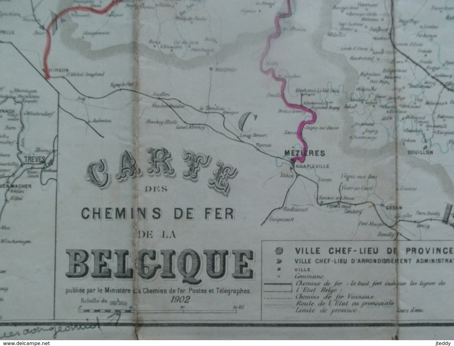 Dubbel Carte Des Chemins De Fer De  Belgique 1902 Et   L' EUROPE - Autres & Non Classés