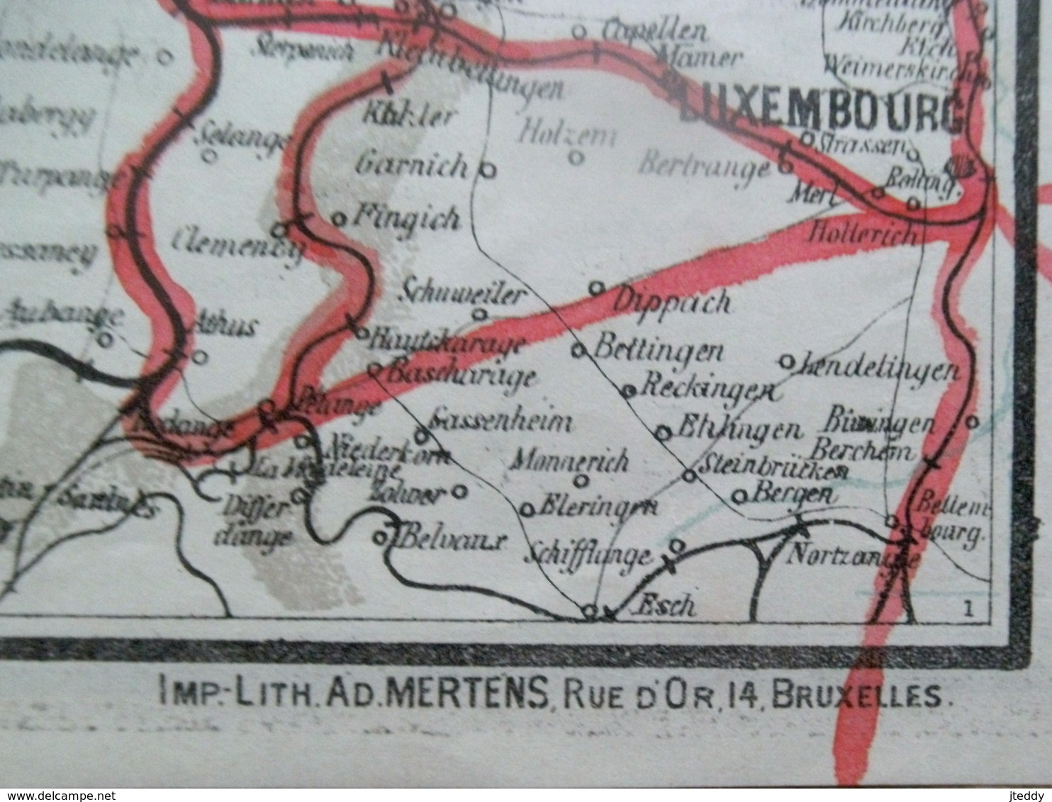 Dubbel Carte des Chemins De Fer de  Belgique 1902 et   L' EUROPE