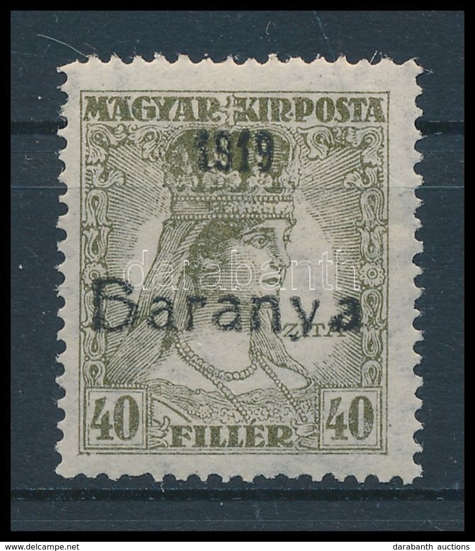 * Baranya I. 1919 Zita 40f Antikva Számokkal (48.000) - Altri & Non Classificati