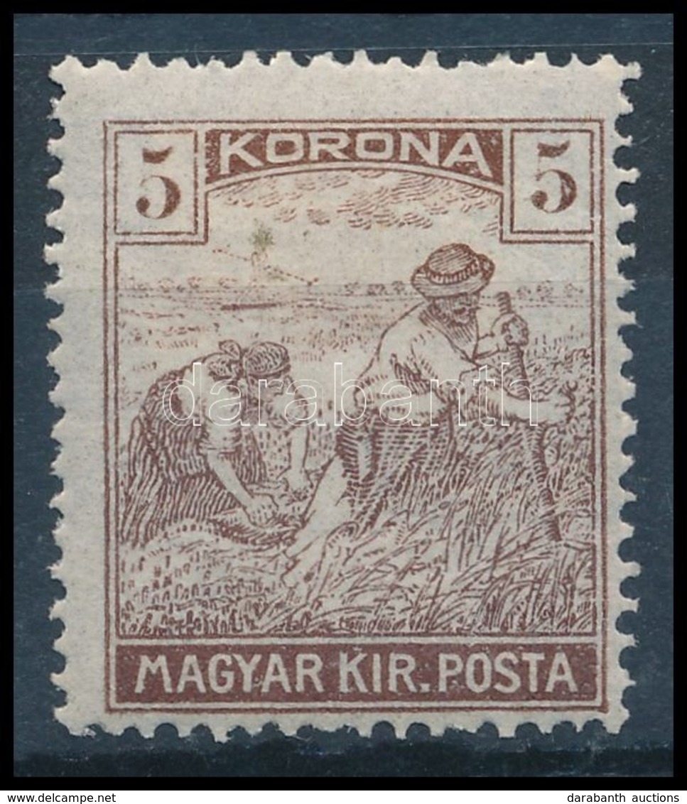 * 1920/24 Arató 5K A Bal Oldali értékszám Függőleges Vonala Hiányzik / Mi 339, The Vertical Line Of The Left Side Numera - Other & Unclassified