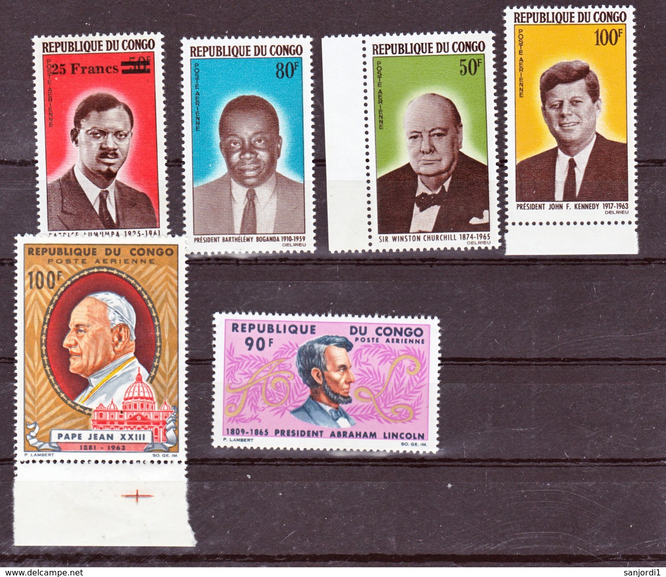 Congo PA  29 31,33/35 37 Neuf ** TB Mnh Sin Charnela - Neufs