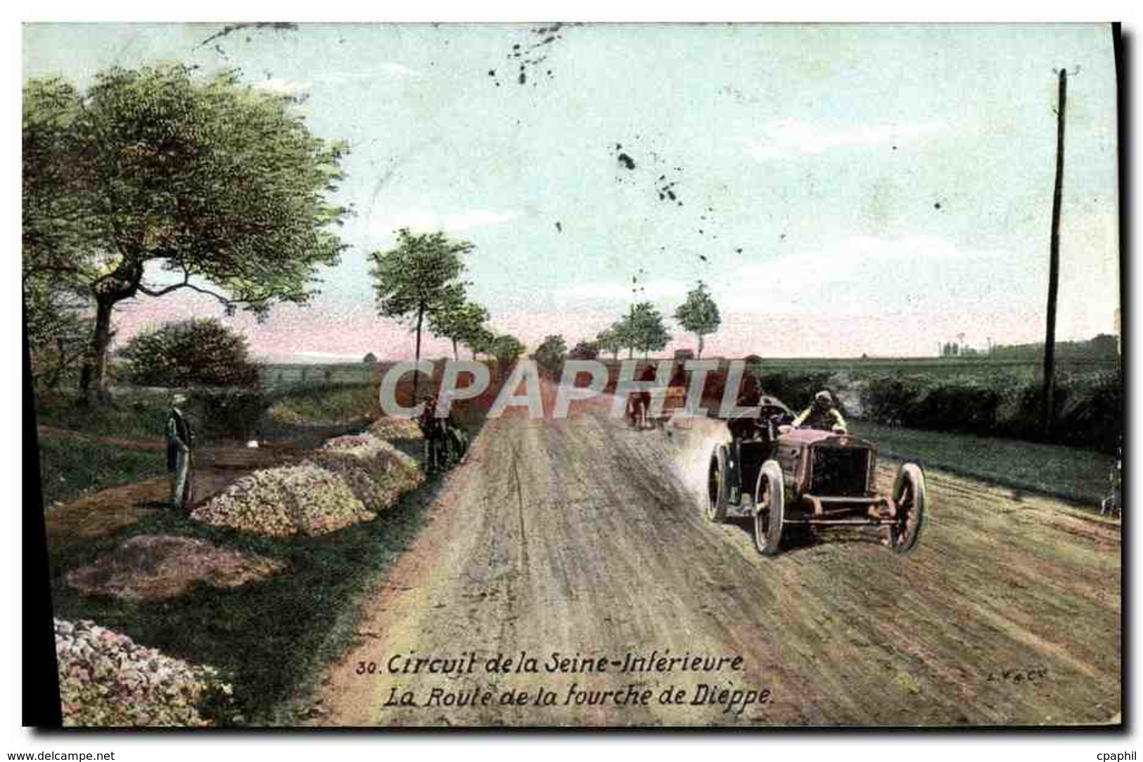 CPA Automobile Circuit De La Seine Inferieure La Route De La Fourche De Dieppe - Other & Unclassified