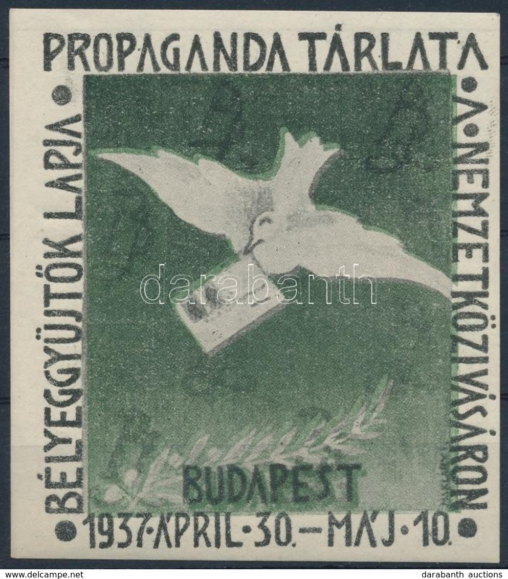 ** 1937/3a Bélyeggyűjtők Lapja Propaganda Tárlata Emlékív (6.500) - Sonstige & Ohne Zuordnung